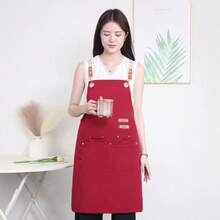 1pc Personalized Valentine's Day Apron, Kitchen Apron, Durable Couple Work/Cooking Apron, Adjustable Neck Strap With 1 Towel Pocket, Suitable For Mother's Day/Father's Day Gift, Unisex, Anniversary Gift, Monogrammed Baking Gear - Multicolor - View 23