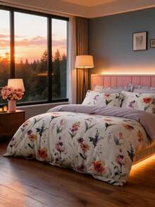 Always Home- Duvet Set - Cozy Set With Pillow - Multicolor - View 4