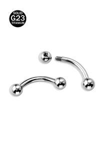 3PCS/10PCS Body Piercing Kit For Eyebrow,Rook Piercing G23 Titanium Banana Bar Eyebrow/Rook Jewelry At Home Self Body Piercer Kit - Multicolor - View 5