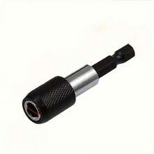 Hex Wrench Universal Adapter - Compatible With Various Drill Bits, Socket Wrenches And Hex Shank Tools; Equipped With Quick Change Chuck, Suitable For Electric Drills And Manual Screwdrivers. - Black - View 2