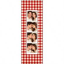 Couple Photo Strip Frame, Customized Photo Booth Frame, Striped Fabric Frame, Couple Anniversary Gift, Wedding Keepsake, Home Decor - Multicolor - View 27