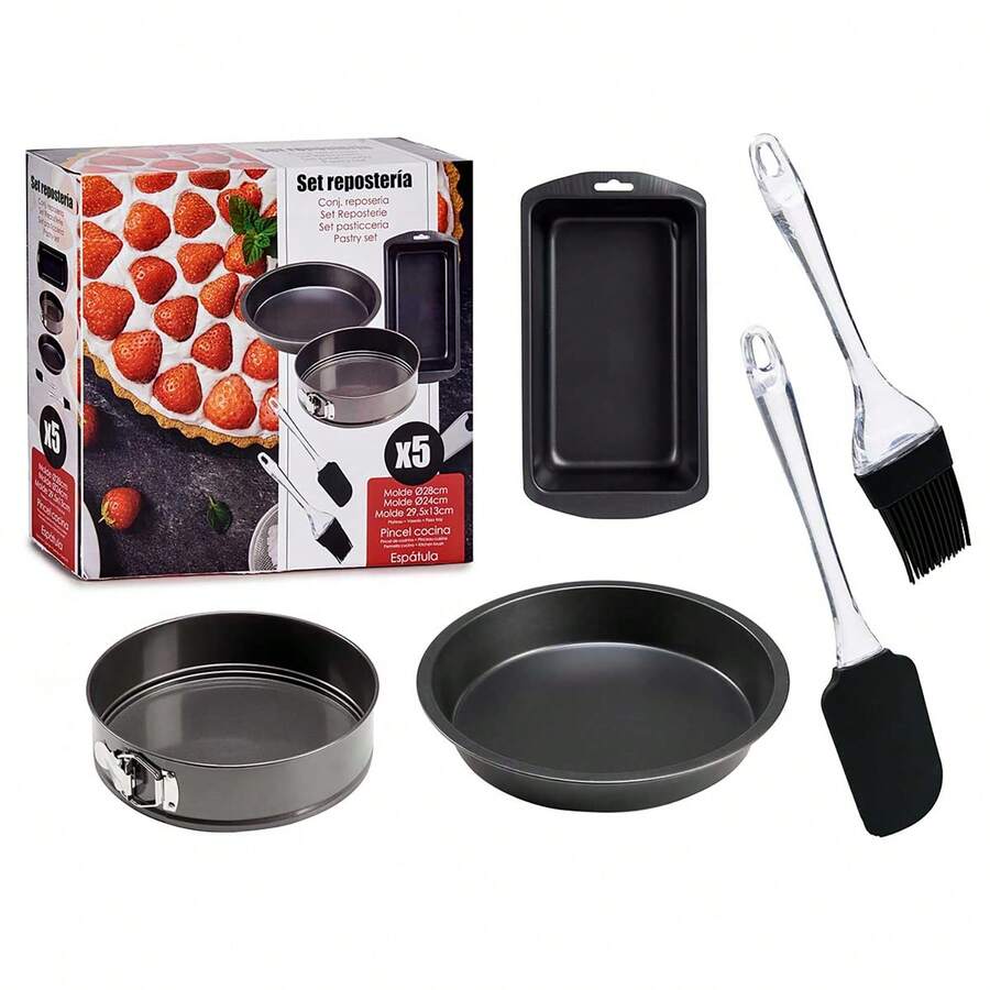 Dam SET OF 3 BAKING MOLDS SPATULA AND BRUSH - View 1