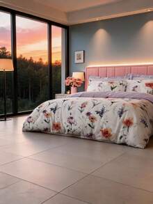 Always Home- Duvet Set - Cozy Set With Pillow - Multicolor - View 8