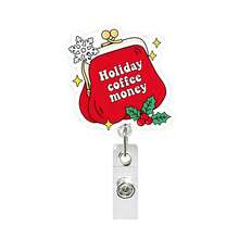 1pc Christmas Video Tape Retractable Rotating Badge Reel ID Holder - Multicolor - View 7