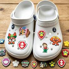 Paw Patrol 汪汪隊卡通狗狗 PVC 軟橡膠鞋飾，DIY 洞洞鞋裝飾配件 - 彩色 - 查看 4