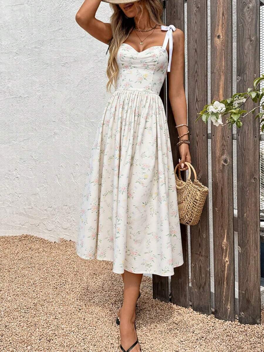 Women Long Dresses - White - View 1