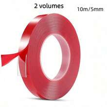 Nail Polish Transparent Tape, High Transparency Double-Sided Seamless Tape, Suitable For Nail Salons. Nail Sticker Display Fixing Tape, Nail Model Display Supplies - Red - View 16