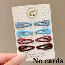 8pcs Colorful Leopard Print Small Hair Clips, Cute Contrast Color Mini Hair Clips, Non-Damaging Bangs BB Clips For Women And Girls (OPP Bag, Card Not Included) - Multicolor - View 5