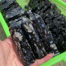 CrystalHola قطعة واحدة من عمود حجر الوميض الأزرق - هدية مثالية لديكور المنزل، عيد الميلاد، عيد الحب، أو هالوين. - متعدد الألوان - مشاهدة 4