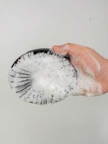 1pc Hollow Silicone Bath Scrub Brush, Wall-Mounted Design With Built-In Hanging Hole For Easy Hanging And Drainage To Prevent Bacteria Growth, Soft Touch Brush Head Gently Exfoliates Dead Skin, Flexible Silicone Material Durable And Easy To Clean, Portable Bathing Essential For Home Daily Use And Travel - View 5