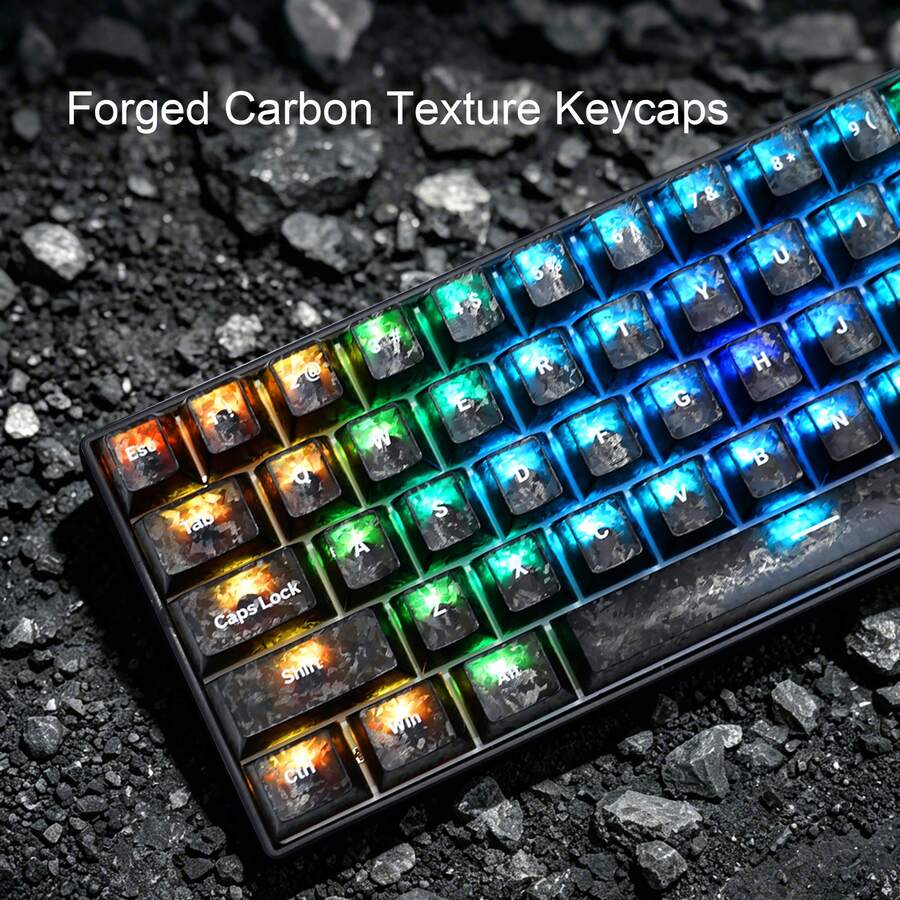 MageGee -BOX Wired Mechanical Keyboard, RGB Backlit, 60% 68 Keys, Mini Design, Translucent Keycaps, Red Switch Gaming Keyboard, Suitable For PC/Laptop/Gaming/Office/Gift