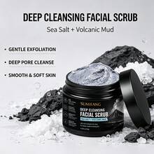 Volcanic Mud Exfoliating Cleansing Scrub: Deeply Cleanses And Exfoliates, Removes Dead Skin And Excess Oil, Improves Rough And Dull Skin Tone, And Provides Soothing, Moisturizing, And Restorative Benefits. Facial Scrub. - Facial Scrub - View 7