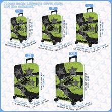 1PC / Flat Print Design / Luggage Cover (Only Luggage Cover, Not Including Luggage) / Suitable For 20 To 28 Inch Luggage / Made Of Thickened Fabric / Essential Accessory For Your Travel And Checked Luggage. - Multicolor - View 4