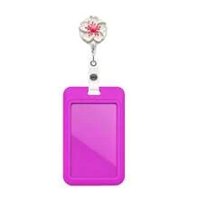 1pc 2D Colorful Flower Nurse Badge Reel Retractable With ID Card Holder, Teacher Badge Reel For Keys Keychain, Best Great Gift For Doctor, Nurse, Teacher, Office Worker - Multicolor - View 17
