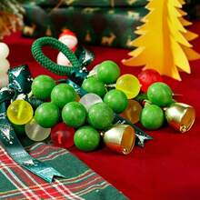 Christmas Grape-Shaped Handmade Soap Mold Set And Consumables Refill Pack, Includes Plastic Round Ball Mold, Gold Bells And Green Rope, Soap Making Tool Kit, Reusable Soap Mold, Soap Making Materials, Soap Mold, Soap Making Accessories, Small Soap Mold, Suitable For Making Soap, Candles And Resin Crafts - Mold + Rope + Bell - View 3