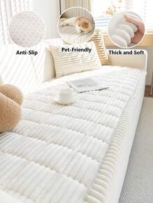 1 buah Sarung Sofa Flanel Minimalis Modern - Lembut & Nyaman, Tanpa Bantalan, Ramah Hewan Peliharaan, Dapat Dicuci dengan Mesin, Cocok untuk Sofa Seksi 1-4 Dudukan, Dekorasi Multifungsi untuk Ruang Tamu, Kamar Tidur, Kantor - MultiWarna - View 10