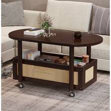 Portable Wheels Mobile Table Laptop Desk Adjustable Height Overbed Sofa Side - View 1
