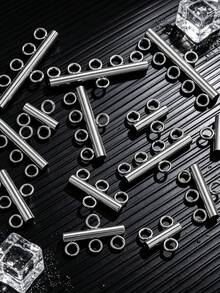 10 Per Pack Stainless Steel Multi-Layer Chain Clasp Connectors DIY Jewelry Accessories Connectors - Silver - View 1