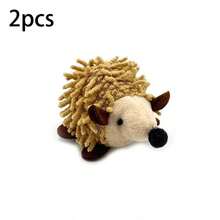 1pc Brown Cute Plush Hedgehog Cat Toy Fluffy Durable Kitten Teeth Cleaning Chew Play Toy Indoor Interactive Cat Toy Suitable For Small And Medium-Sized Cats To Reduce Boredom - Plush Hedgehog Mouse - View 7