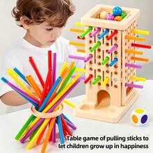 Toys & Games, Educational & Science Toys, Early Development & Activity Toys, Sorting, Stacking & Building Toys, Jenga Game - Multicolor - View 3