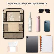 1pc Car Storage Hanging Bag, Car Seat Back Storage Pouch, Simple Portable Large Capacity Organizer, Black/Khaki/Rose Red Multiple Colors Available - A - View 10