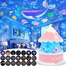 Pink Rotating Carousel Projection Lamp, USB Powered, Fun And Interesting Projection Atmosphere Light, Can Be Used As Home Decor Light, Suitable For Bedroom Or Children's Room, Also Can Be A Gift Choice - 1PC - View 3