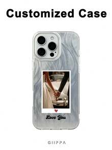 GIIPPA 1件客製化照片手機殼，羽毛殼設計，相容 iPhone 18 Pro Max Air、，週年禮物、情人節禮物、生日禮物、聖誕禮物、新年禮物 - 彩色 - 查看 5