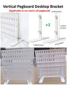 熱銷家居用品，僅與本店洞洞板相容，不相容於任何其他洞洞板。Basic Living 1件裝免鑽孔壁掛洞洞板，多組合套件配件，適用於工作台/廚房/辦公室/手工室/浴室 - 白色 - 查看 49