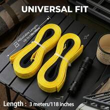 2/4pcs Heavy Duty Lifting Straps, High-Strength Nylon Material With Reinforced Ends, Anti-Tear And Anti-Ripping, Suitable For Vehicle Recovery, Towing, Construction Site Heavy Lifting, Cargo Binding And Securing, Off-Roading And Engineering Work, Multi-Functional Tie-Down Straps - Heavy-duty Lifting Strap - View 4