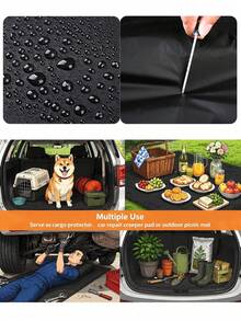 Colorful Trunk Mat, BINGO Print, Cushion Cloth For Folding Car Trunk, Waterproof And Dirt Resistant Car Trunk Mat, Interior Protection Trunk Mat Specially Designed For Vehicles, For Chauffeur Cars, Multi-Functional Mat, Ideal Housewarming Gift Or Car Accessory For Loved Ones, Picnic Mat, Essential For Home And Daily Travel - A - View 8