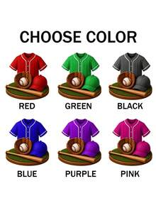1 buah Ornamen Baseball dengan Teks Personalisasi, Ornamen Natal Pemain Baseball 2026, Ornamen Pohon Baseball, Hadiah Baseball, Ornamen Jersey Nama Tim - MultiWarna - View 6