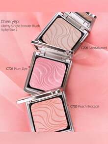chéeryep Liberty Single Powder Blush C704, Refillable Magnetic System, Soft Matte & Shimmer Finishes, Smooth Blendable, Long-Lasting Not Fade, Lightweight, For Daily Use, GIFT - C704 - View 5