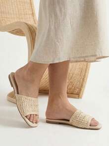 Women Flat Sandals - White - View 2