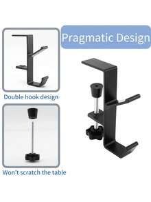 Beside The Table Double-Layer Headphone Holder For All Headphone Bag Key Table Side Expansion Bracket Household Storage Rack - Multicolor - View 6