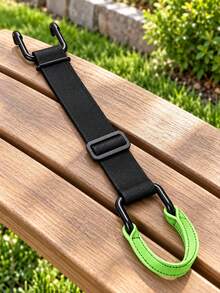 Outdoor Raccoon Trash Can Lock Strap, Double Claw Hook, 28-96 Gallon Adjustable Rust-Proof Coated Trash Can Elastic Rope Strap, Hook-Style, Heavy Duty Secure Lid Straps For Garbage Can, Yard, Garden, Camping, RV, BBQ, Patio, Farm, Campsite - Multicolor - View 3