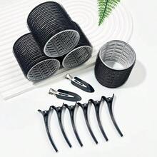 12pcs/Set Pengeriting Rambut Tanpa Panas Ukuran Besar dengan Klip, Alat Pengeriting Rambut Perekat Sendiri, Cocok untuk Rambut Panjang/Sedang/Pendek dan Poni, Pengeritingan Tanpa Panas, Alat Penata Rambut - MultiWarna - View 1