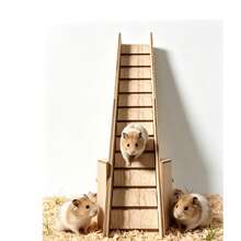 Wooden Small Animal Ladder And Ramp - Multi-Layer Cage Connection Platform, Suitable For Guinea Pigs, Hamsters, Rabbits, Ferrets Habitat Ramp, Cage Staircase, Wooden Component For Multi-Layer Enclosure - one-size - View 6