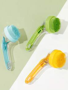 Upgraded Pet Bathing & Grooming Brush With Soap Dispenser – 2-In-1 Shampoo Dispenser And Massage Brush With Soft Silicone Bristles; Suitable For Dogs And Cats Of All Coat Types (Green Brush) - Multicolor - View 11