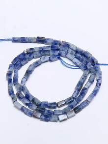 1 Strand 2x4mm Natural Stone Beads Rectangle Cube Tiger Eye Labradorite Lapis Lazuli Quartz Loose Beads For Jewelry Making DIY Accessries - Multicolor - View 9