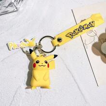 Hasbro Pokémon Cartoon Creative Silicone Keychain Pendant Decoration Ornament Small Figurine Doll Cute Claw Machine, Creative Halloween, Christmas Fun Gift - A - View 12