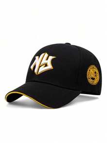 1pc 2026 New Unisex Minimalist Creative Baseball Cap NY Letter Embroidered Hip Hop Hat Skateboard Hat Outdoor Daily Commute Decorative Men's Hat - Multicolor - View 3