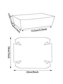 10個/20個/30個淺粉色紙製食物托盤，尺寸5x3.5x1.6英吋，適用於薯條、玉米片、漢堡、派對零食、野餐、嘉年華、婚禮、節日和活動 - 淡粉紅色 - 查看 2