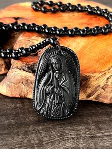1 buah Kalung Manik-manik Bunda Maria Guadalupe Meksiko, Cocok untuk Pemakaian Sehari-hari, Doa, Hari Raya, Perayaan Natal (Anti Karat, Tidak Pudar) - Gaya 6 - View 5