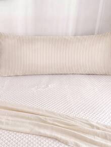 1 buah Sarung Bantal Panjang Motif Digital Garis-Garis Halus Warna Khaki Muda (Tanpa Isian), Serat Poliester yang Nyaman dan Bernapas, Cocok untuk Semua Musim, Digunakan di Kamar Tidur, Dekorasi Rumah, Serbaguna, Segar dan Menawan untuk Penggunaan Sehari-hari - MultiWarna - View 8