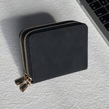 Women's Lightweight Fashion Card Holder Wallet, Suitable For Daily Use, Dual Zipper Mini Wallet, Card Holder Wallet - Multicolor - View 7