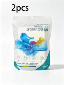 100pcs Color Absorbing Laundry Sheets, High-Efficiency Dye Capture Sheets For Washing Machine, Prevent Color Bleeding And Dye Transfer During Mixed Washing, Keep Clothes Bright And Fresh, Disposable Non-Woven Fabric Color Absorbing Sheets, Suitable For Daily Home Laundry - Multiple Styles - View 14