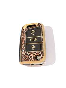2PCS New Leopard Print TPU Soft Shell Car Key Cover + Leopard Print Leather Rope Keychain, Multiple Styles Available, Suitable For Various Scenarios, Minimalist Business Style, Scratch-Resistant, Anti-Drop + 0.1mm Ultra-Thin Ultra-Quiet | 3-Button Folding Precise Fit For Compatible Models (Includes Installation Screwdriver), Anti-Drop, Wear-Resistant, Portable Design, 360° Signal Protection, Anti-Fingerprint Coating, Long-Lasting Like New [Please Check Detail Page For Compatible Models] - Leopard Print #10 - View 14