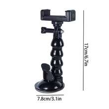 Rotatable Snake-Shaped Universal Suction Cup Phone Car Mount, Car Phone Holder, Navigation Bracket, Multi-Function Car Phone Holder For Sun Visor And Rear Seat, Adjustable Rotating Multi-Function Car Phone Holder, Automatic Rearview Mirror, Seat Clip, 360° Rotating Sun Visor And Rearview Mirror Phone Holder, Suitable For Navigation And Universal Car Accessories, Universal Bracket, Christmas, Halloween - Random Styles - View 6
