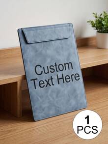 [Custom] A4/A5/A6/A7 Leather Clipboard Set | Customizable Name + Multiple Colors | Hard Clipboard + Loose-Leaf Binder + File Folder | Suitable For Office Meetings, File Organization, Back To School, Exam Storage | Personalized Gift, For Teacher - Leather Folder (multi-color) - View 14