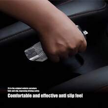 1 Set Car Handbrake Cover And Gear Shift Knob Cover, Rhinestone Crystal Decor Car Interior Accessories, Suitable For Women, Car Accessories (Note Size, Not Suitable For All Models) - Rhinestone Handbrake Cover - View 11